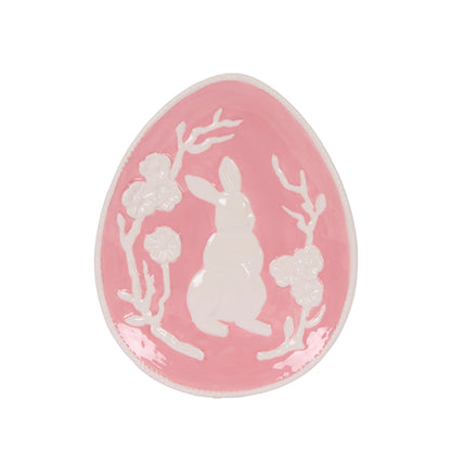 PINK BUNNY BLOSSOM EGG PLATE