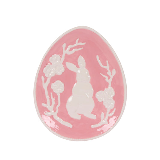 PINK BUNNY BLOSSOM EGG PLATE