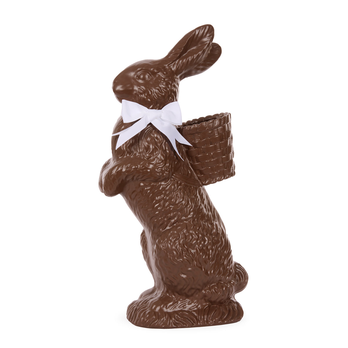 52 CM CHOCOLATE RABBIT WITH BASKET