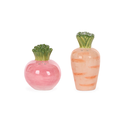 CARROT & RADISH SALT & PEPPER SHAKERS
