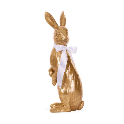 EXQUISITE GOLD RABBIT WITH BOW