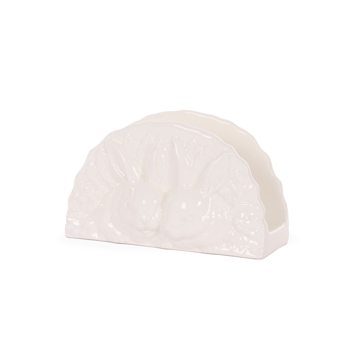 FLORAL BUNNIES NAPKIN HOLDER