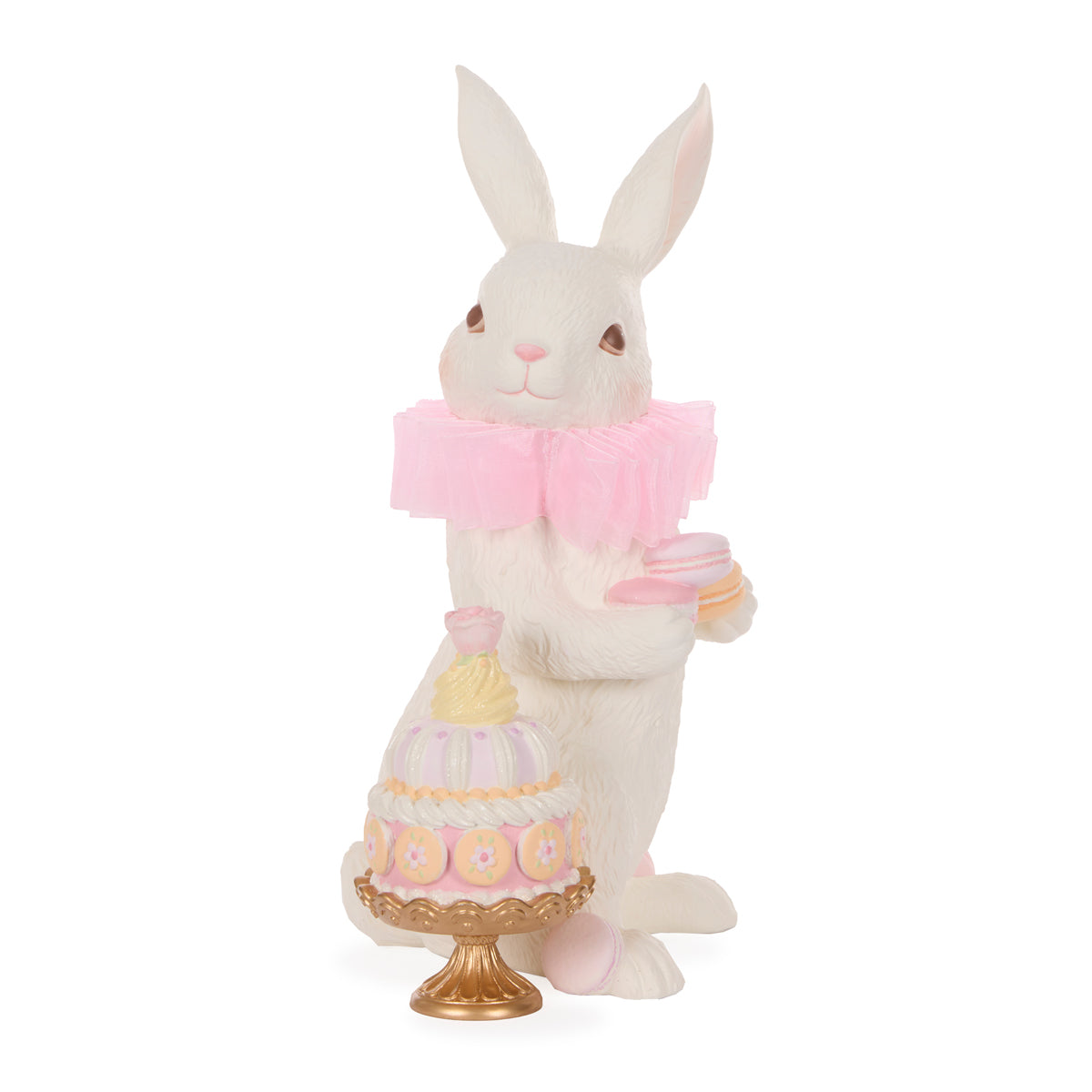 EXQUISITE RUFFLES RABBIT WITH CAKE