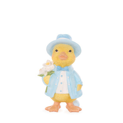 EASTER DUCKLING WITH DAFFODIL