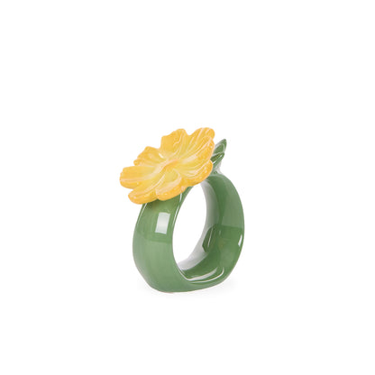 YELLOW COSMOS NAPKIN RING