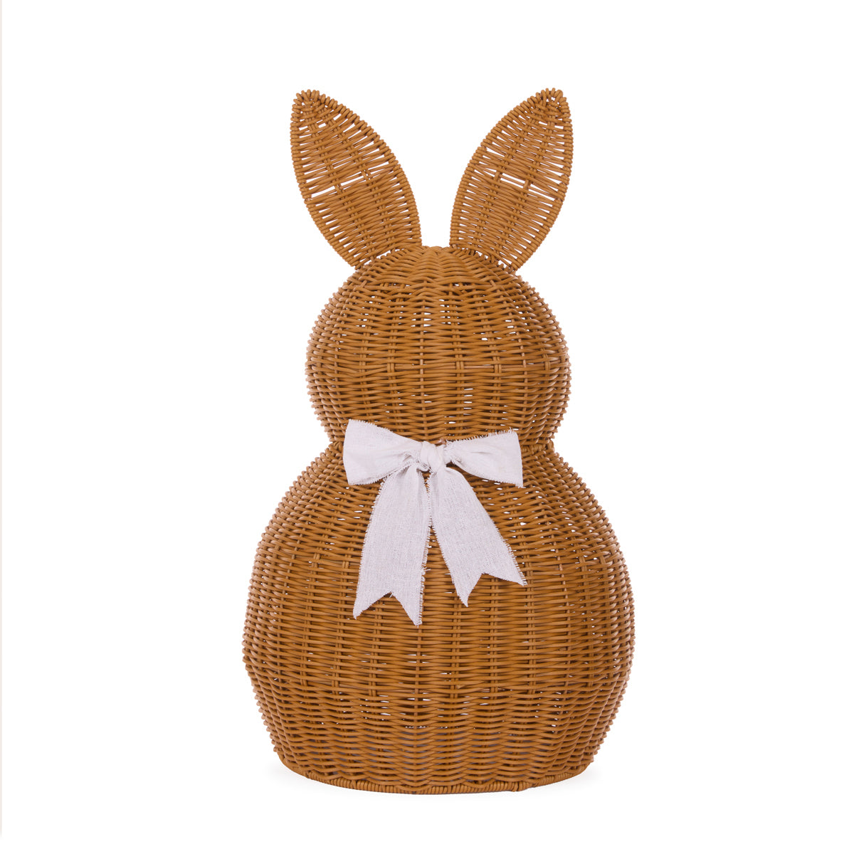 60 CM WOVEN BUNNY WITH BOW