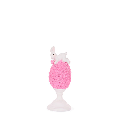 SMALL PINK LAPIN EGG FINIAL