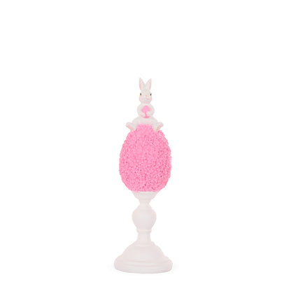 MEDIUM PINK LAPIN EGG FINIAL
