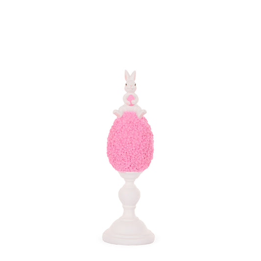 MEDIUM PINK LAPIN EGG FINIAL