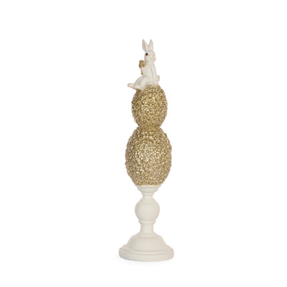 LARGE GOLD LAPIN EGG FINIAL