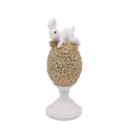 SMALL GOLD LAPIN EGG FINIAL