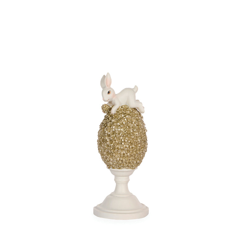 SMALL GOLD LAPIN EGG FINIAL