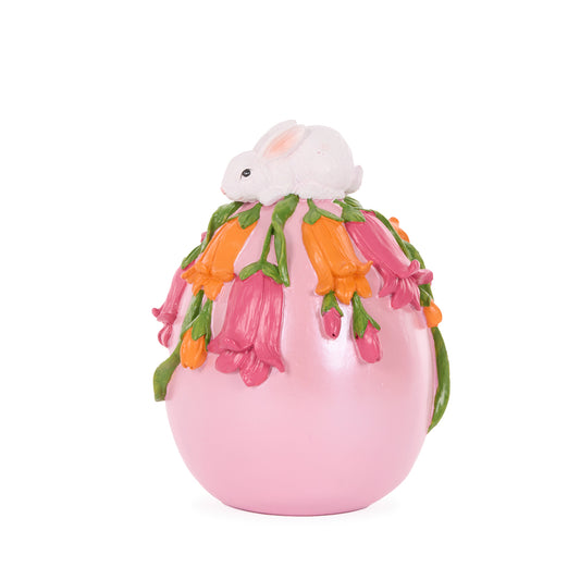 VIBRANT FLORAL BUNNY EGG