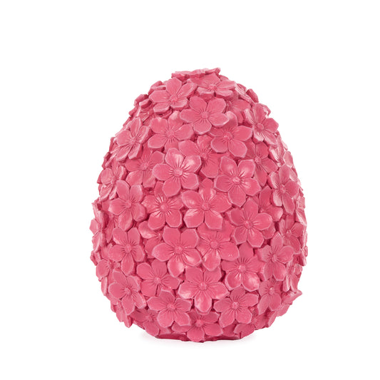 25.5 CM FUCHSIA FLORAL BLOSSOM EGG