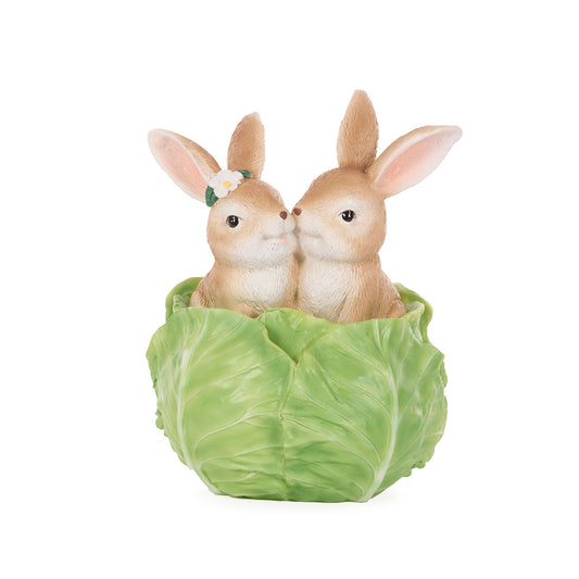 BUNNY COUPLE IN CABBAGE