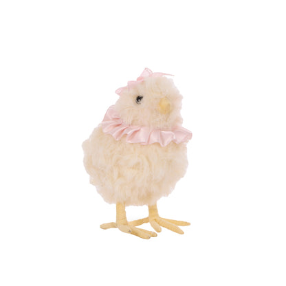 FLUFFY PASTEL CHICK WITH BOW