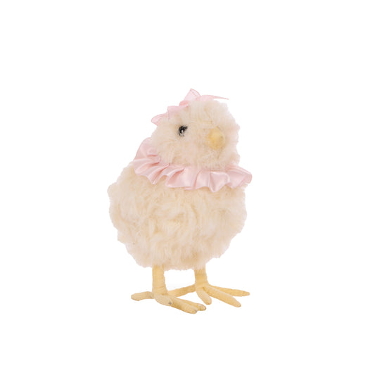 FLUFFY PASTEL CHICK WITH BOW