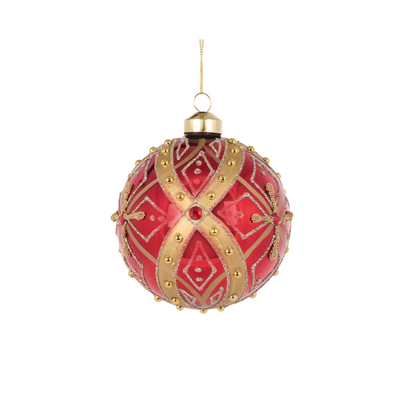 RED REGAL BAUBLE