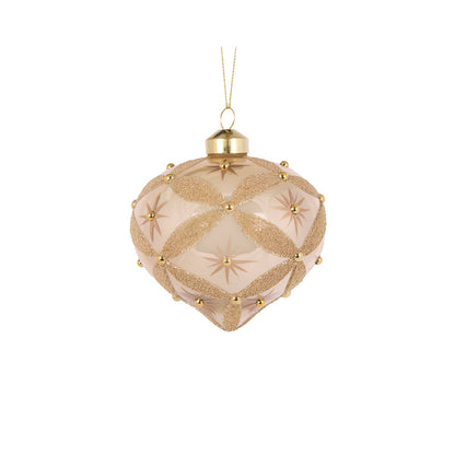 CHAMPAGNE GLIMMER ONION BAUBLE
