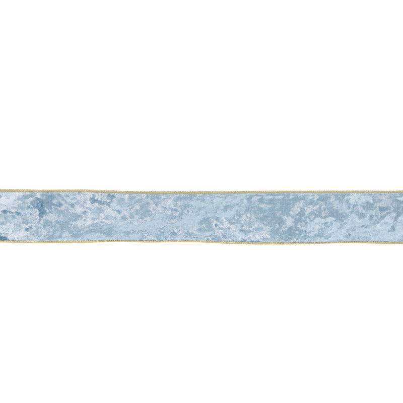 6.3 CM LIGHT BLUE VELVET RIBBON