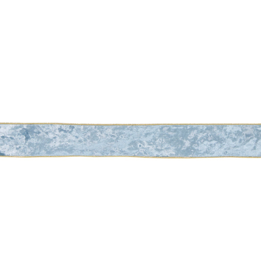 6.3 CM LIGHT BLUE VELVET RIBBON