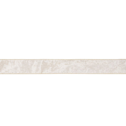 6.3 CM WHITE VELVET RIBBON