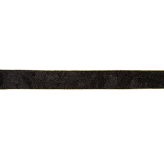 6.3 CM BLACK VELVET RIBBON