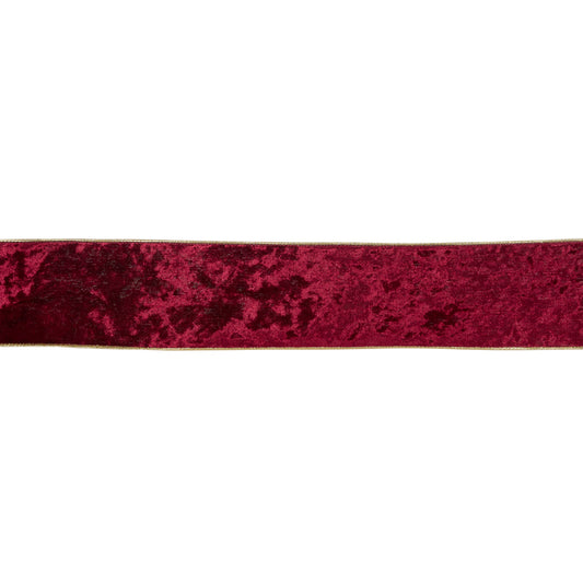 10 CM BURGUNDY VELVET RIBBON