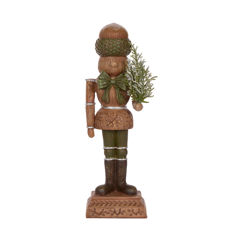 PINECONE NUTCRACKER WITH TREE
