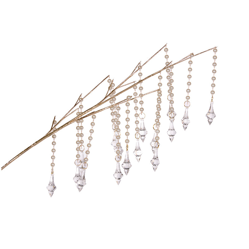 68 CM ORNATE CRYSTAL PEARL PICK