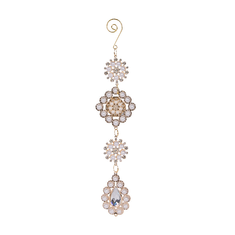 TRAILING PEARL ROSETTE HANGING