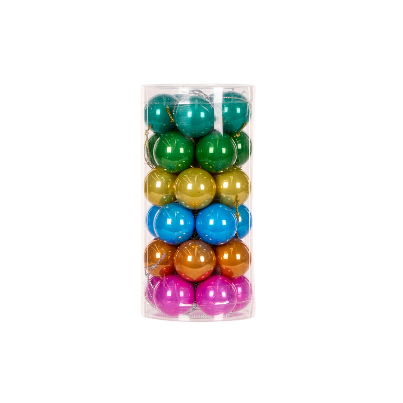 SET OF 30 3 CM CANDY JOY PEARL BAUBLES