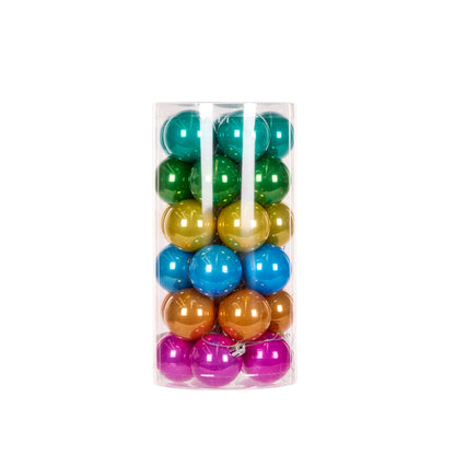 SET OF 30 5 CM CANDY JOY PEARL BAUBLES