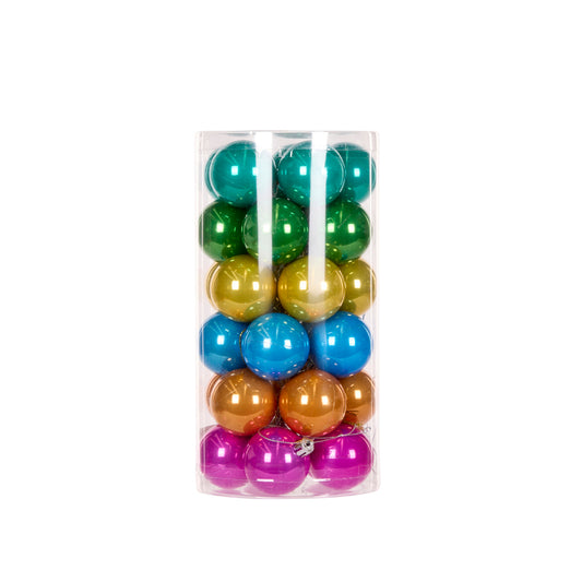 SET OF 30 5 CM CANDY JOY PEARL BAUBLES