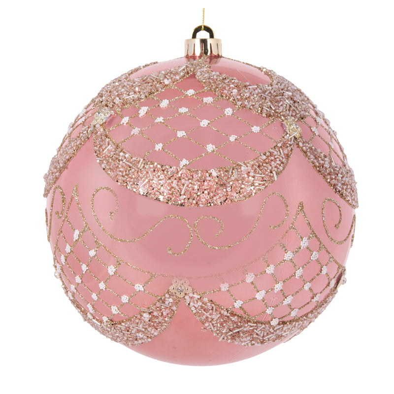 20 CM PEARL PINK OPULENT BAUBLE