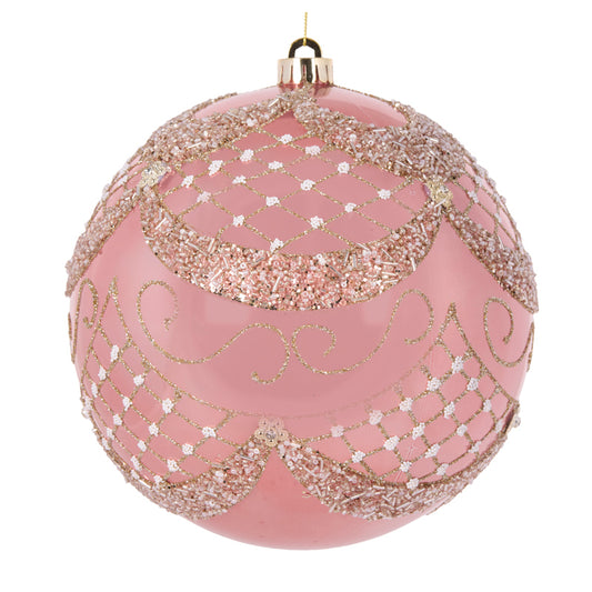 20 CM PEARL PINK OPULENT BAUBLE
