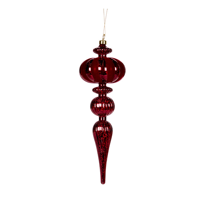 30 CM BURGUNDY MERCURY ORB FINIAL