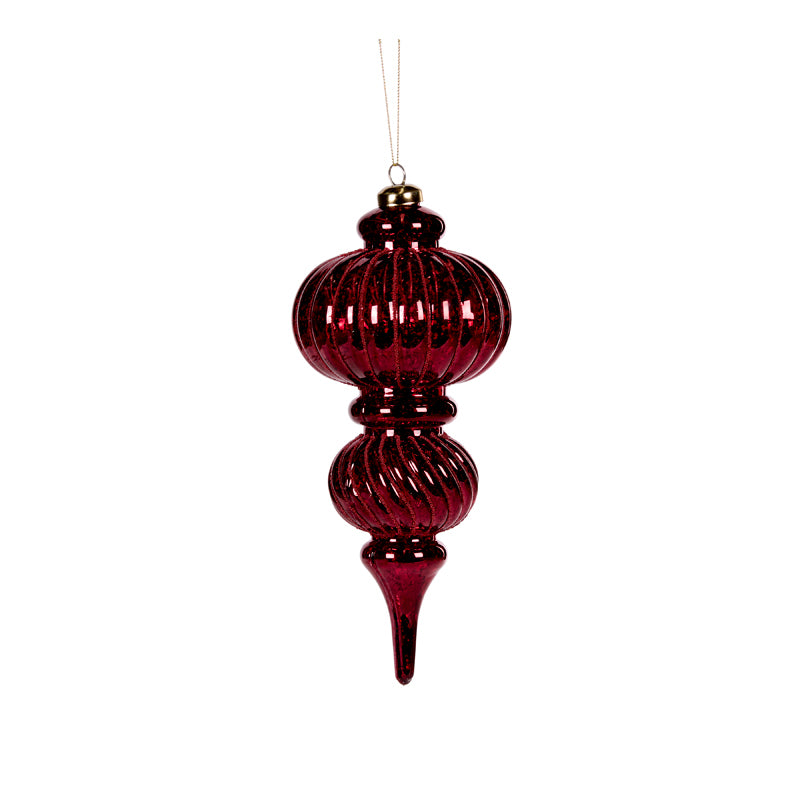 26 CM BURGUNDY MERCURY FINIAL