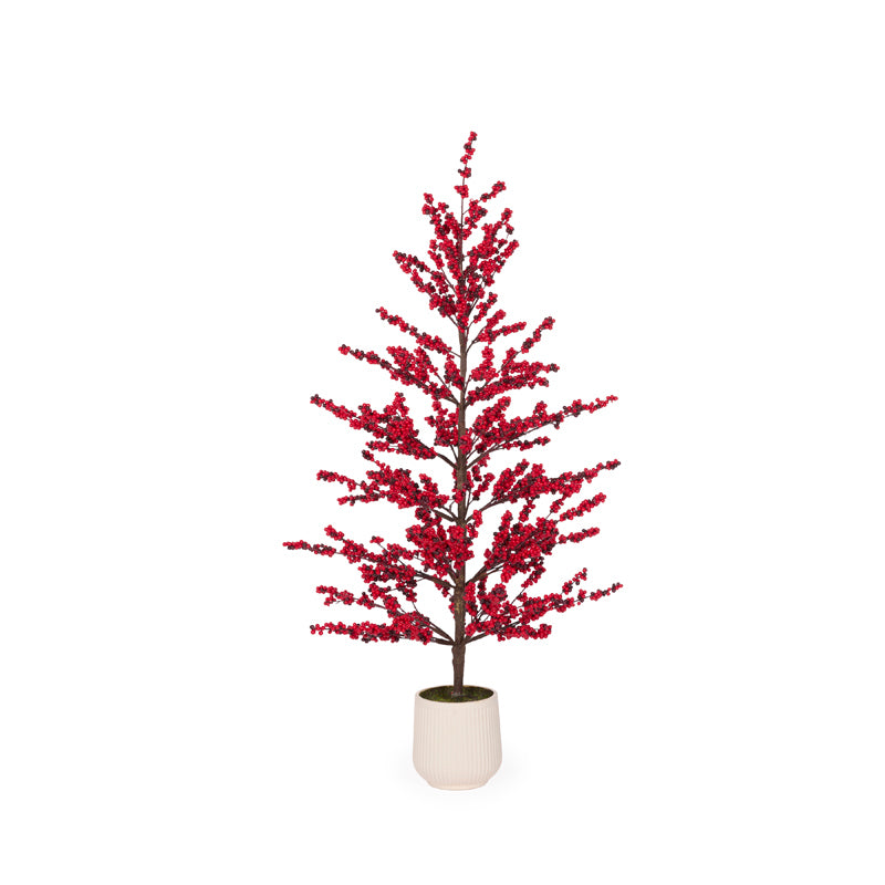135cm Potted Red Berry Tree