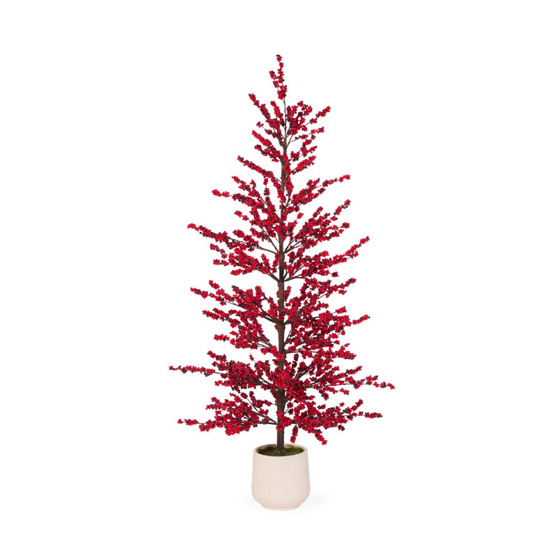 176cm Potted Red Berry Tree