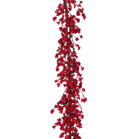182cm Red Berry Garland