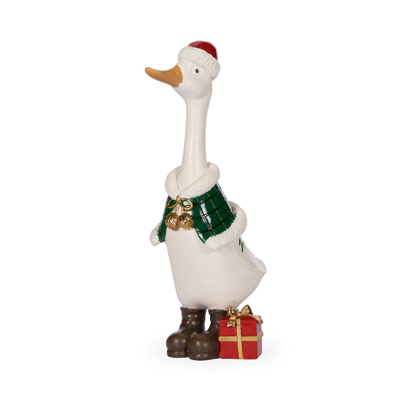 24 CM JOLLY DUCK WITH PRESENT