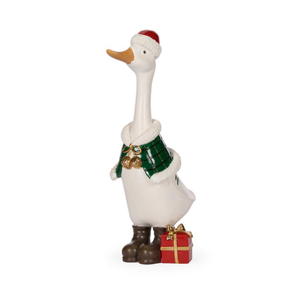 24 CM JOLLY DUCK WITH PRESENT