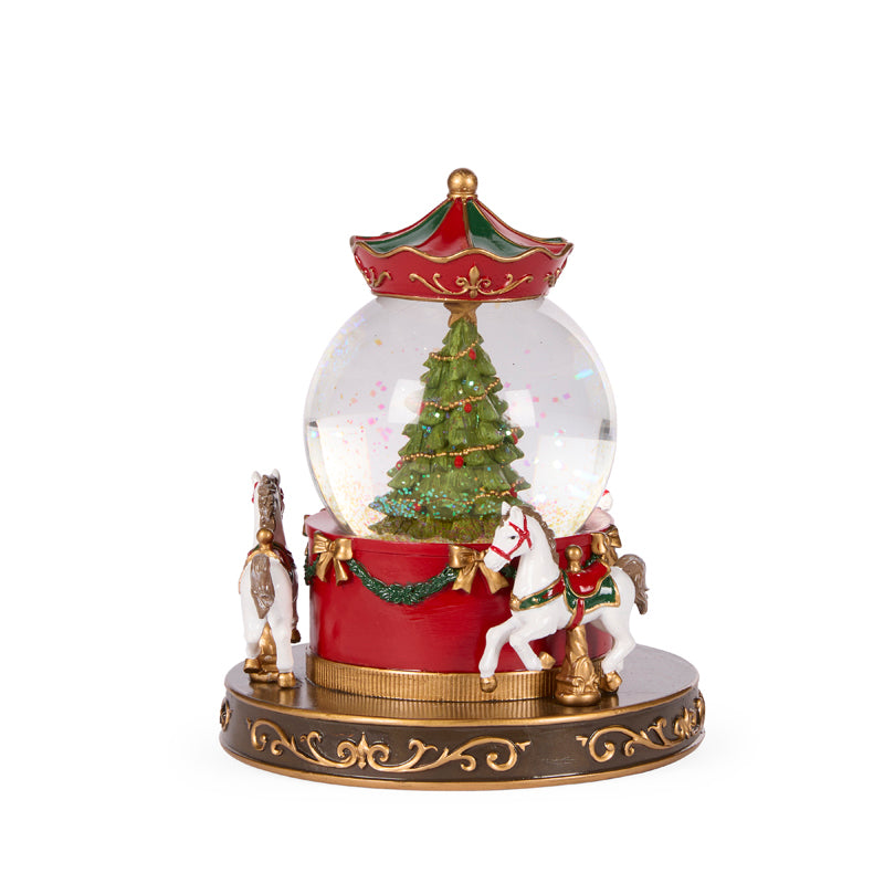 HOLIDAY CAROUSEL SNOWGLOBE