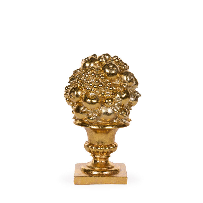 35 CM GILDED FRUIT URN