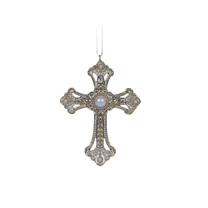 10 CM EMBELLISHED GOLD HANGING CROSS