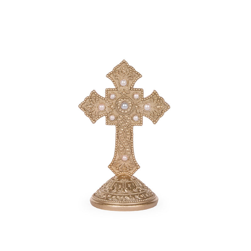 22 CM ELEGANT CHAMPAGNE CROSS