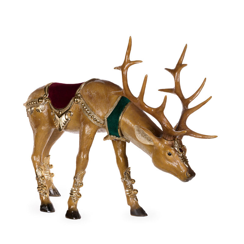 83 CM ELABORATE VELVET REINDEER