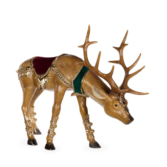 83 CM ELABORATE VELVET REINDEER