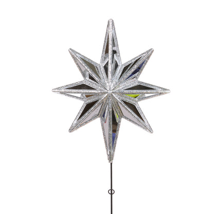 50 CM SILVER STAR TREE TOPPER